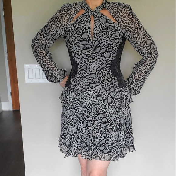 ๐ 2X HOST PICK ๐ BCBG MaxAzria Silk Party Dress - Picture 8 of 15